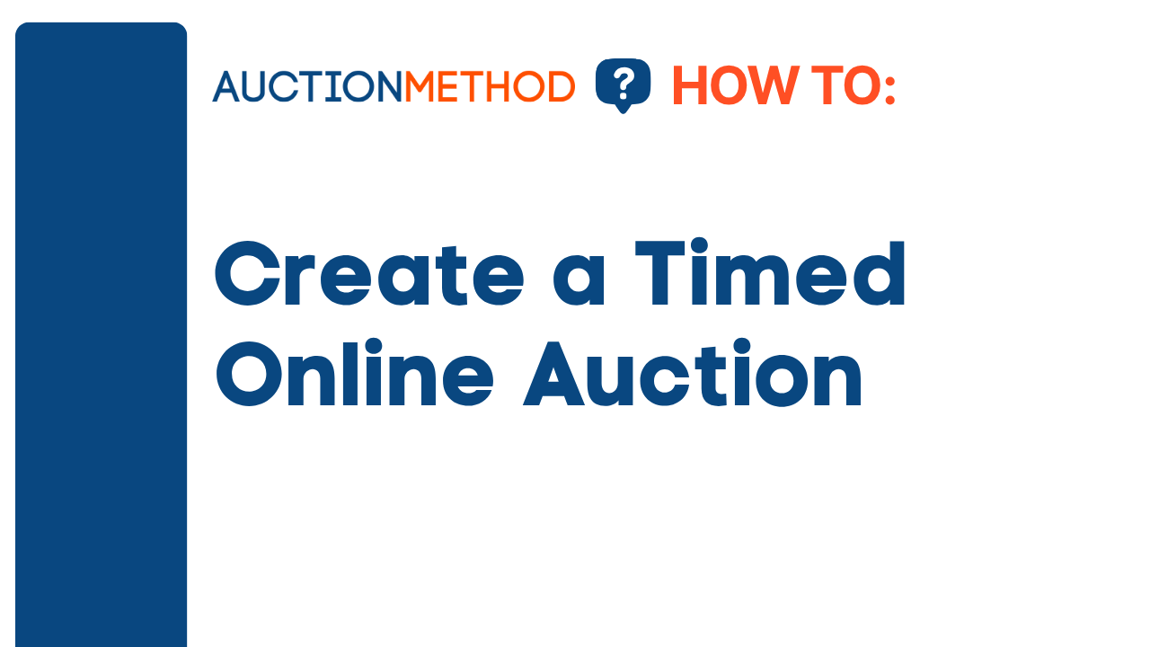 Create a Timed Online Auction