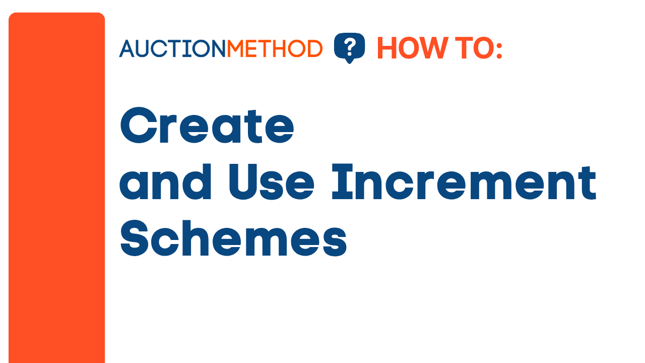 Create and Use Increment Schemes