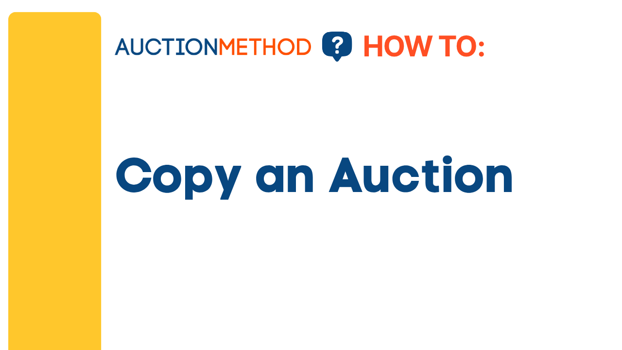 Copy an Auction