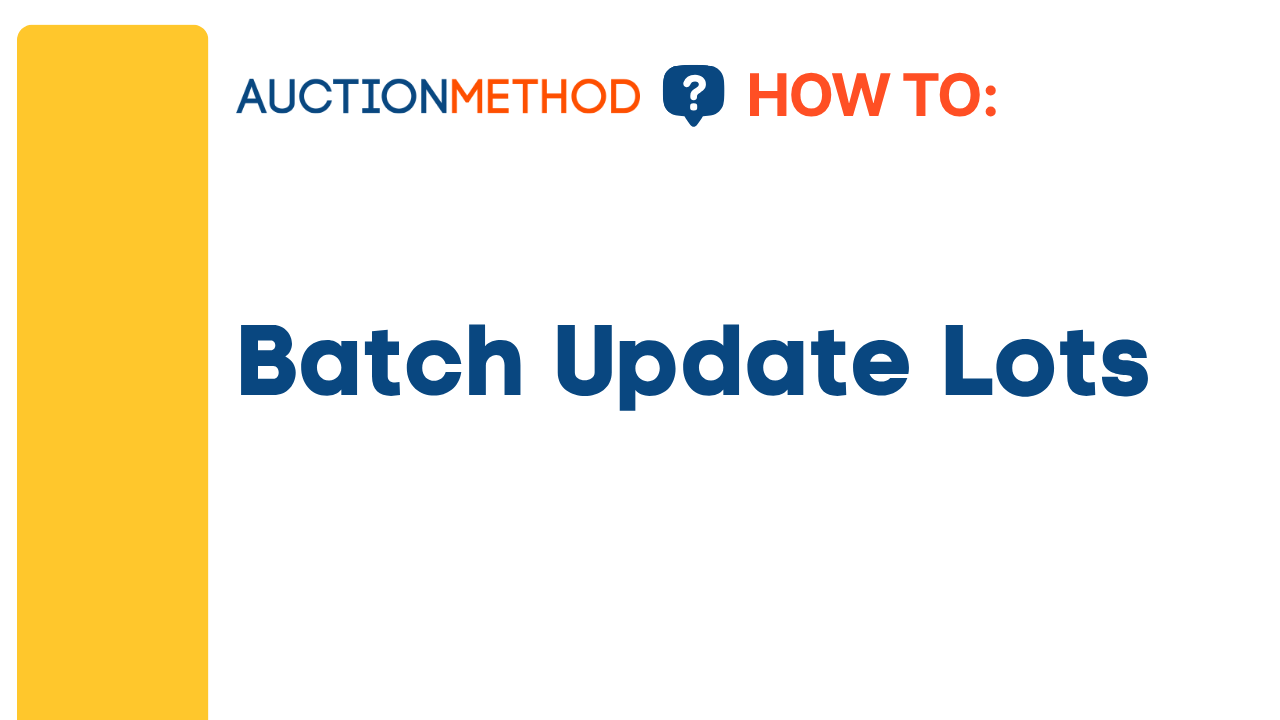 Batch Update Lots