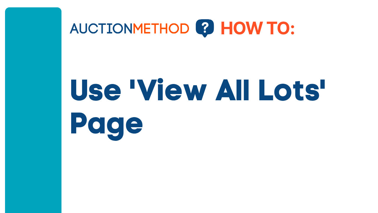Use View All Lots Page