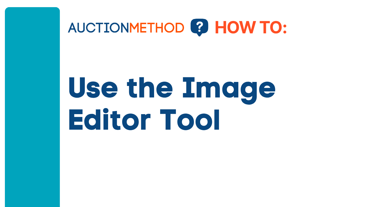 Use the Image Editor Tool
