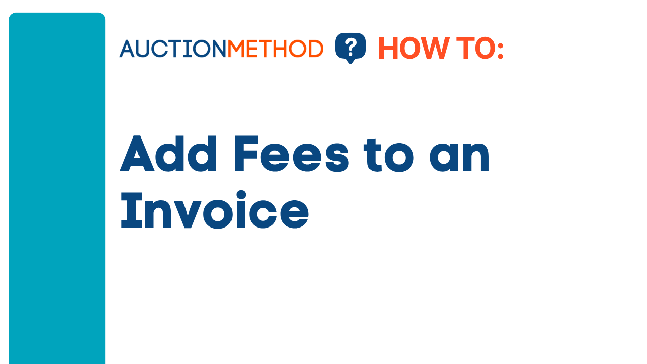 Add Fees to an Invoice