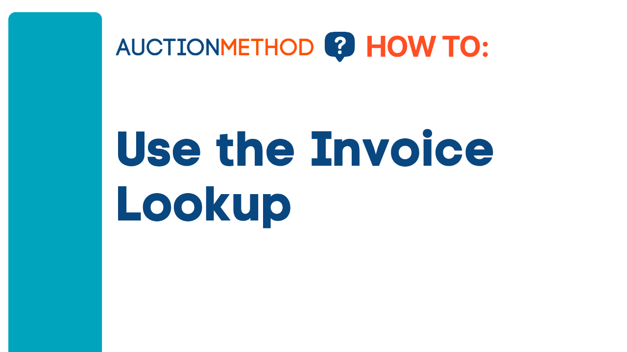 Use the Invoice Lookup