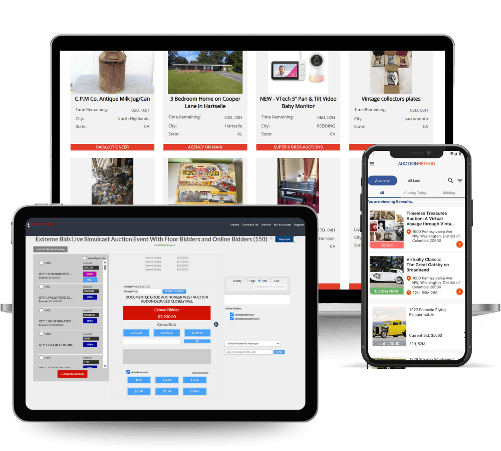 online auction software pricing